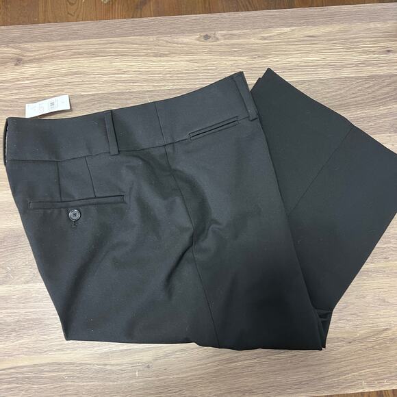 Loft Julie Trousers wide Leg Black pants Sz 6 - Picture 9 of 15